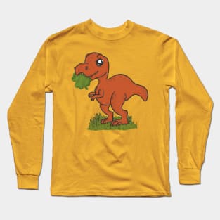 Shamrock dino st patricks day Long Sleeve T-Shirt